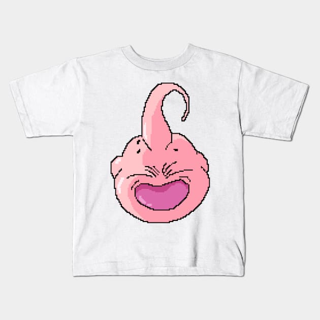 Fat Buu Pixel Art Kids T-Shirt by GeekLevelAsian